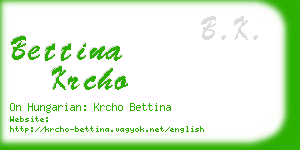 bettina krcho business card